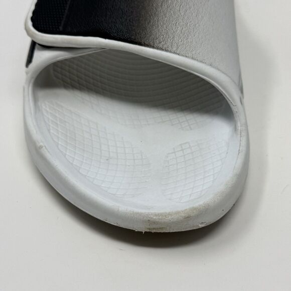 Oofos Ooahh Sport Flex Recovery Slide Sandals Mens 10 White Black Comfort main image 8